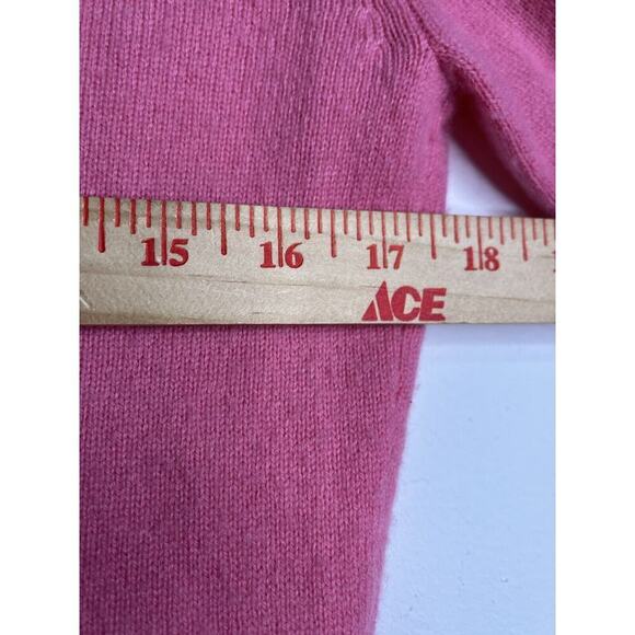 Cash Ca England Cashmere Sweater Large Bright Pink Long Sleeves - Picture 8 of 9